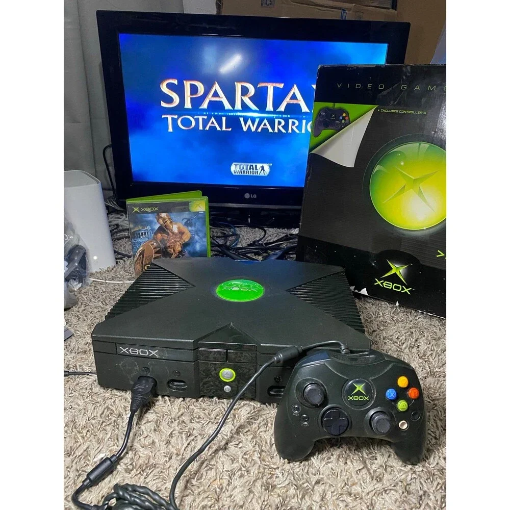 Original Xbox Microsoft Console CIB Complete In Box Foam / Hookups / insert
